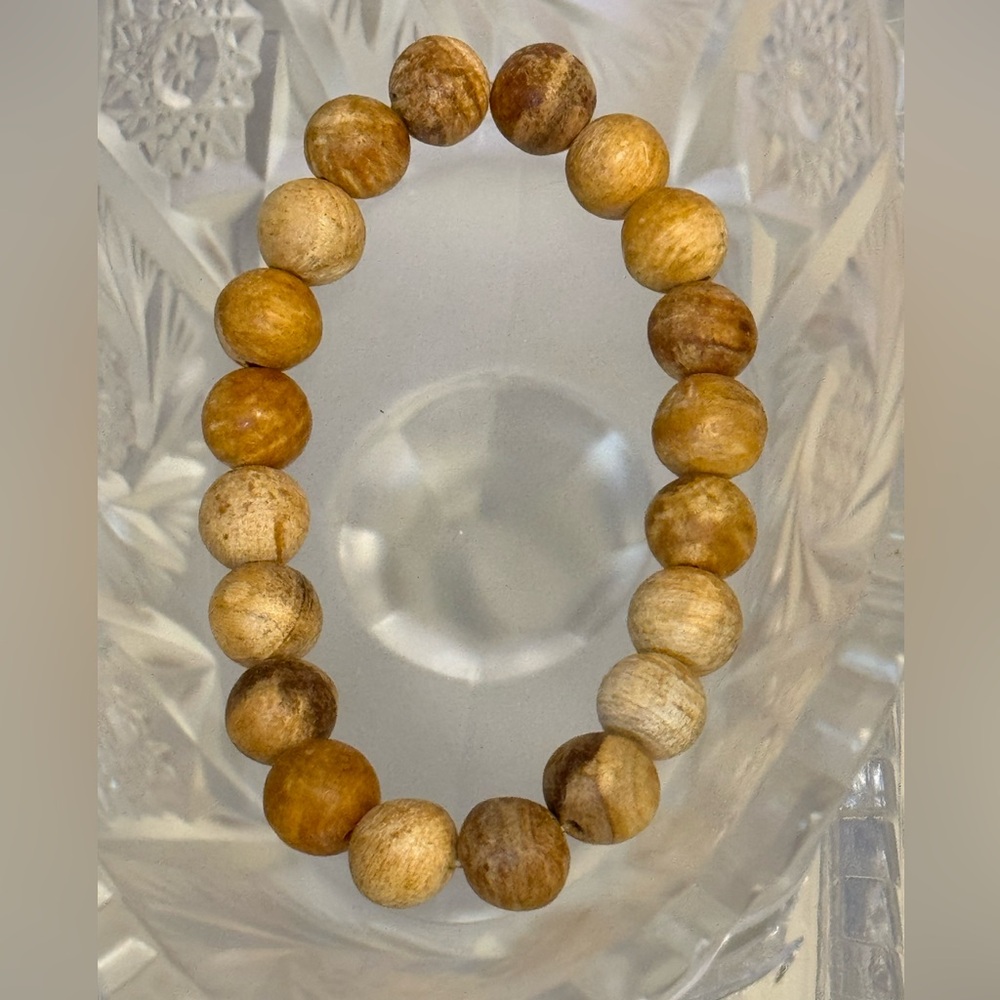 Palo Santo Wood Bead Stretch Bracelet